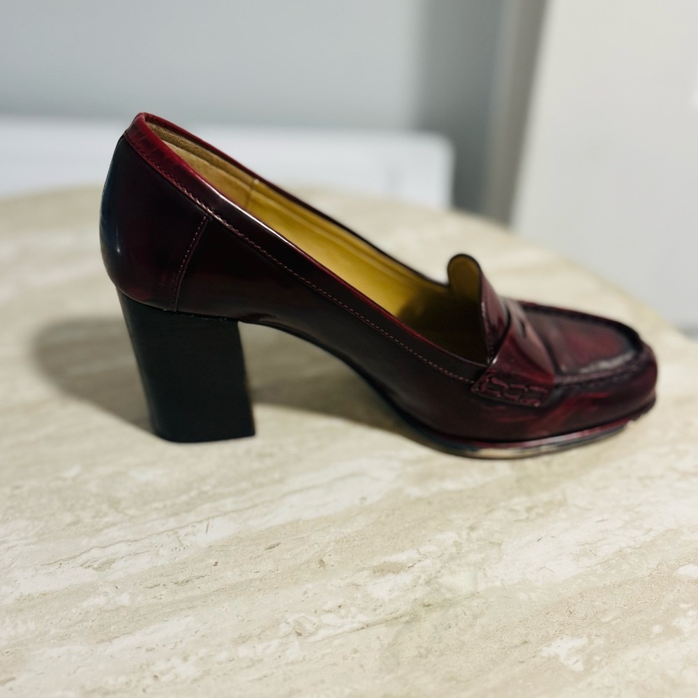 Michael Kors Deep Red Loafers - Picture 5 of 11